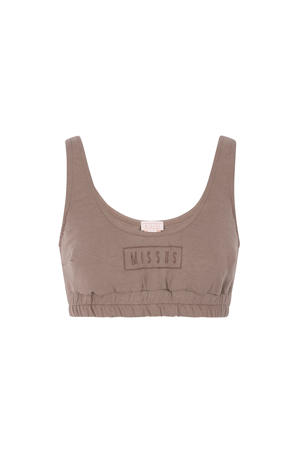 TAUPE CROP TOP TRACKSUIT