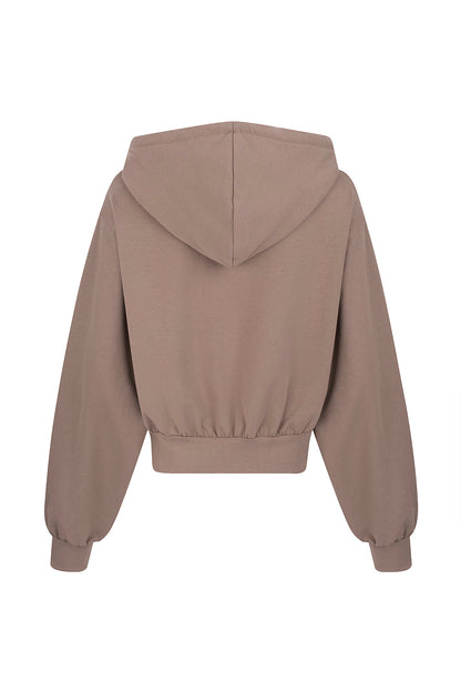 TAUPE TRACKSUIT HOODIE