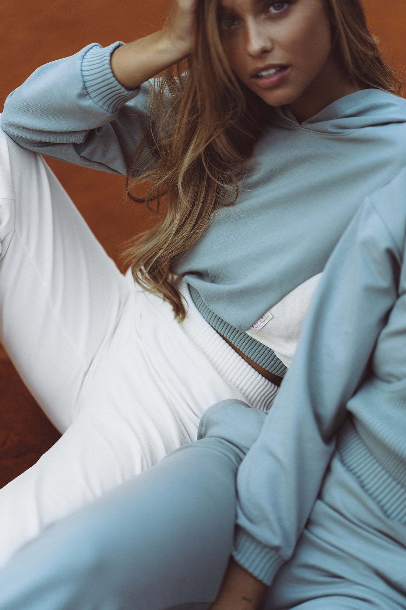 WHITE TRACKSUIT SWEATPANTS