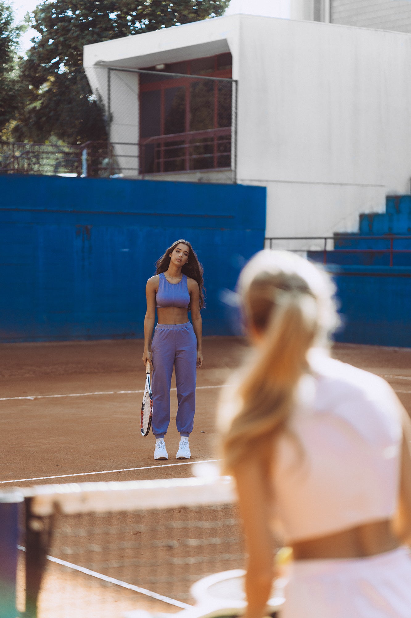 BLUE TRACKSUIT CROP TOP