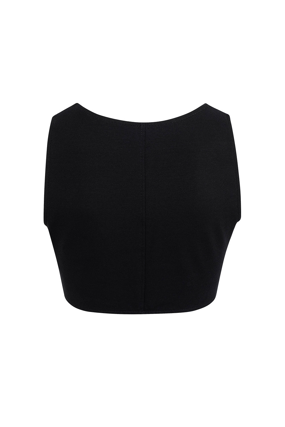 BLACK TRACKSUIT CROP TOP